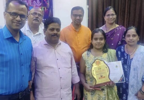 Ms. Shreya Bhambure Winner of State Level Singing Competition held at Radhanagri, Kolhapur.